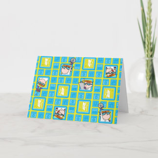 Carte Motif des expériences de laboratoire de Dexter