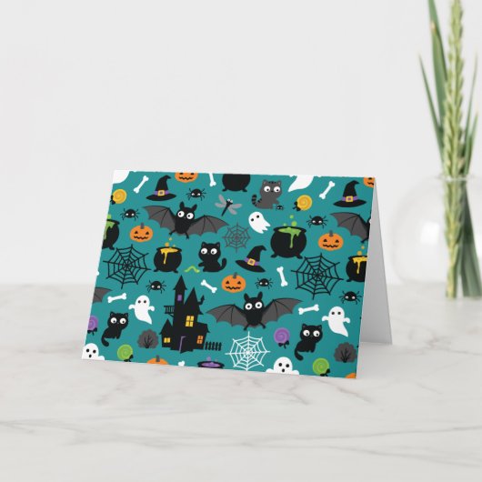 Carte Motif d'Halloween (Devant)
