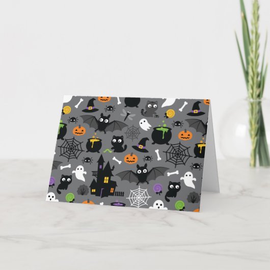 Carte Motif d'Halloween (Devant)