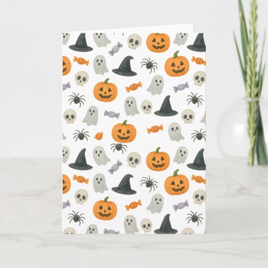 Carte Motif d'Halloween (Devant)