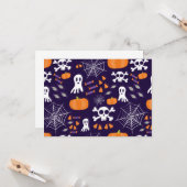 Carte Motif d'Halloween amusant (Devant/Arrière en situation)
