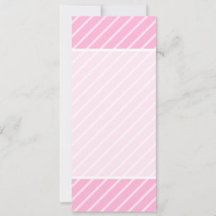 Carte Motif Diagonal Rose Candy.