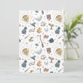Carte Motif d'icônes HARRY POTTER™ (Debout devant)