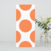 Carte Motif Dot Orange (Debout devant)