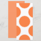 Carte Motif Dot Orange (Devant / Derrière)