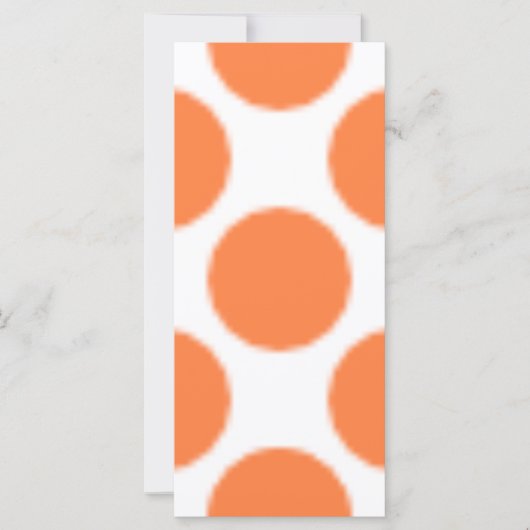 Carte Motif Dot Orange (Devant)