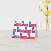 Carte Motif Drapeau Aquarelle Texas (Fleur jaune)