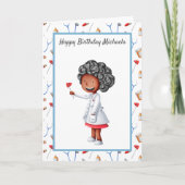 Carte Motif du Docteur Noir mignon (Devant)