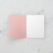 Carte Motif du timbre de la Saint Valentin rose rétro (Intérieur)