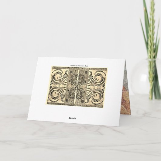 Carte Motif élégant 57793 (Dos)