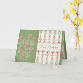 Carte Motif élégant détaillé (Fleur jaune)