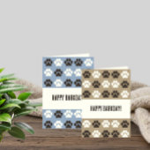 Carte Motif Empreinte de Patte Terreux Sable