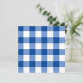 Carte Motif en vichy bleu (Debout devant)