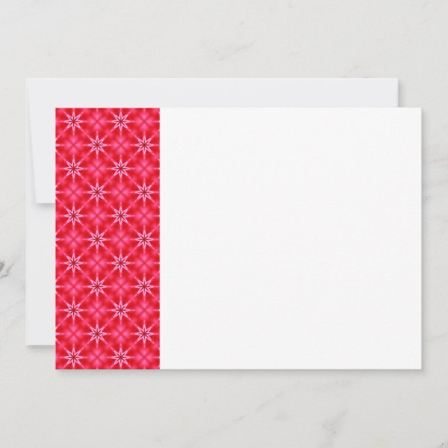 Carte Motif étoile rouge (Devant)