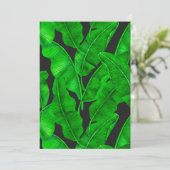 Carte Motif feuille de banane (Debout devant)