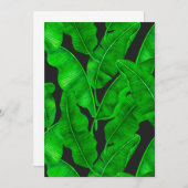 Carte Motif feuille de banane (Devant / Derrière)