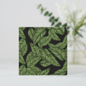 Carte Motif Feuille tropical (Debout devant)