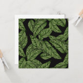 Carte Motif Feuille tropical (Devant/Arrière en situation)