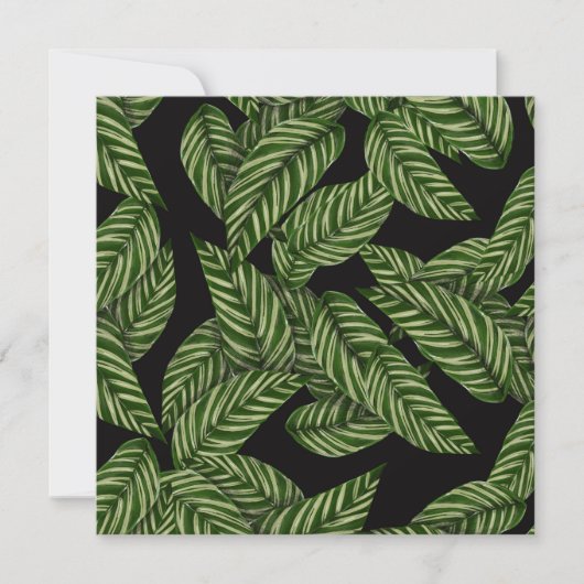 Carte Motif Feuille tropical (Devant)