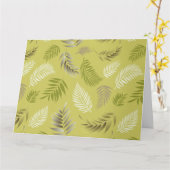 Carte Motif Feuille tropical 17 (Fleur jaune)