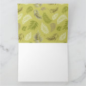 Carte Motif Feuille tropical 17 (Intérieur)