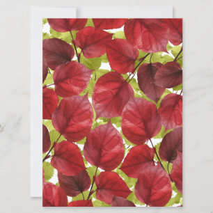 Carte Motif Feuilles d'automne