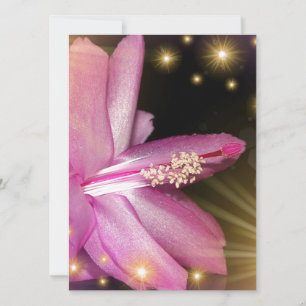 Carte motif fleur de couleur festive