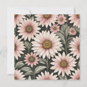 carte motif fleurs (Dos)