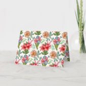 Carte Motif floral (Dos)