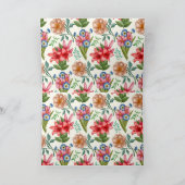 Carte Motif floral (Intérieur)