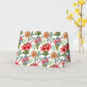 Carte Motif floral (Fleur jaune)