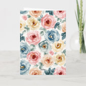 Carte Motif floral (Dos)