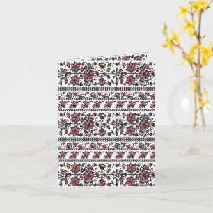 Carte Motif floral botanique Cottagecore