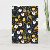 Carte Motif floral élégant de tulipe  (Dos)
