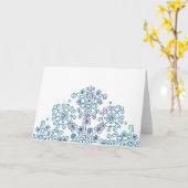 Carte Motif folklorique unique (Fleur jaune)