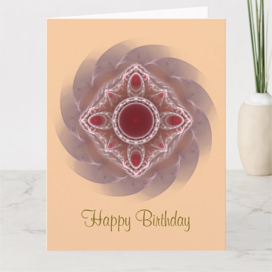 Carte Motif fractal (Devant)