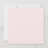 Carte Motif Gingham Rose Bubble et Lavande Blush (Dos)