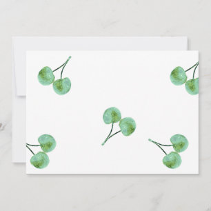 Carte Motif Green Cherry