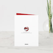 Carte motif gribouillé rouge blanc basket-ball pour tout (Dos)