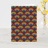 Carte Motif Heart & Rainbows (Fleur jaune)