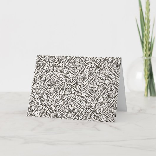 Carte Motif inspiré (Devant)