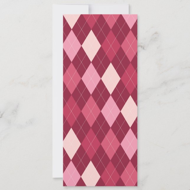 Carte Motif Jacquard rouge (Devant)