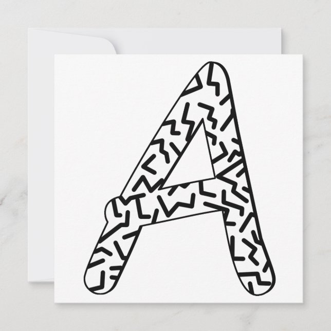 Carte Motif Jagged A (Devant)