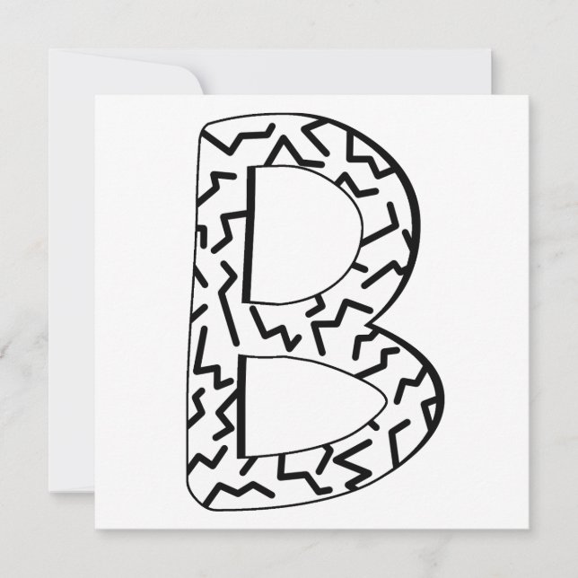 Carte Motif Jagged B (Devant)