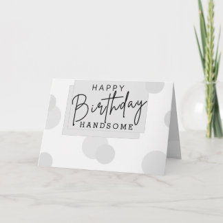 Carte Motif Joyeux Anniversaire Joyeux Gris Anniversaire