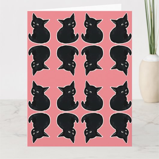 Carte Motif Kitten (Devant)