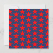 Carte Motif Little Red Stars (Devant)