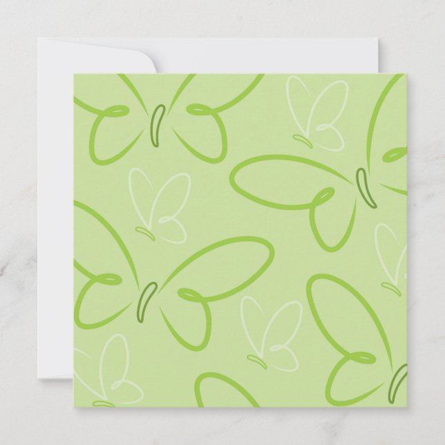 Carte Motif papillon (Devant)