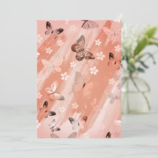 Carte Motif papillon 11 (Debout devant)