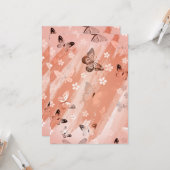 Carte Motif papillon 11 (Devant/Arrière en situation)